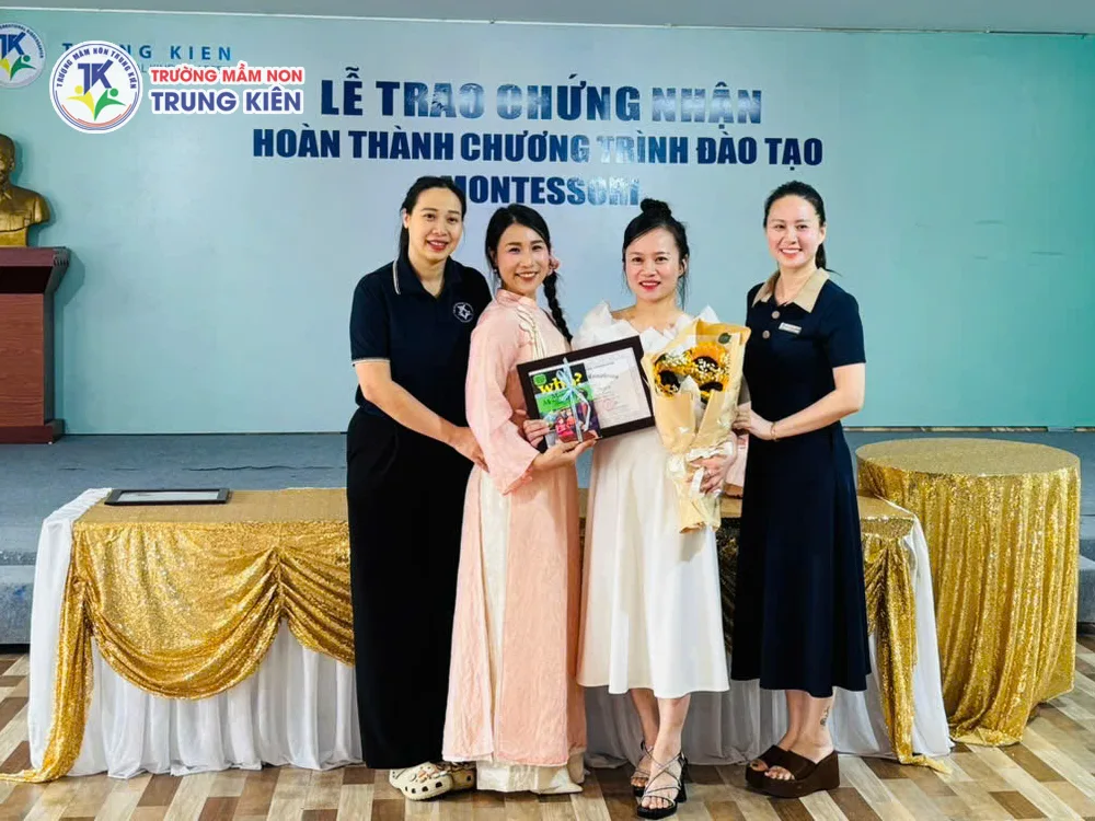 Áp dụng phương pháp giáo dục tiên tiến Montessori tại Trường Mầm non Trung Kiên